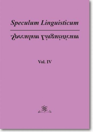 Speculum Linguisticum Vol. 4 - Jan Wawrzyńczyk