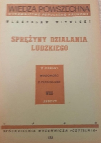 Sprężyny działania ludzkiego - Władysław Witwicki