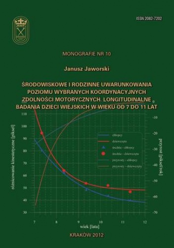 Środowiskowe i rodzinne uwarunkowania poziomu wybranych koordynacyjnych zdolności motorycznych. Longitudinalne badania dzieci wiejskich w wieku od 7 do 11 lat - Jaworski Janusz