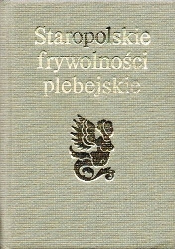 Staropolskie frywolności plebejskie - praca zbiorowa