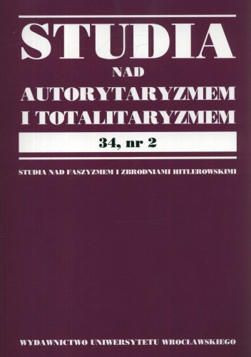 Studia nad autorytaryzmem i totalitaryzmem 34, nr.2 - Tomasz Scheffler, Marek Maciejewski