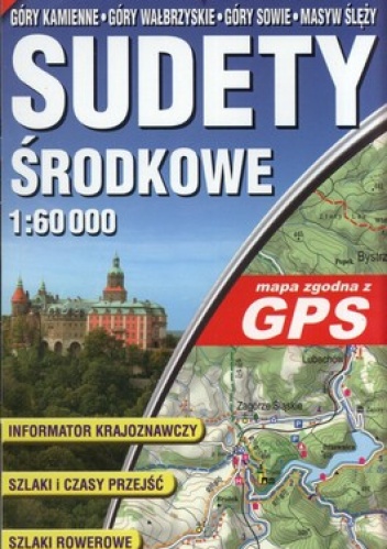 Sudety Środkowe. Mapa turystyczna. Laminowana. GPS. 1:60 000 ExpressMap