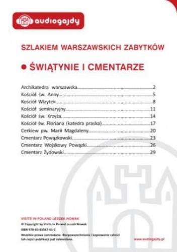 Świątynie i cmentarze. Szlakiem warszawskich zabytków - Ewa Chęć