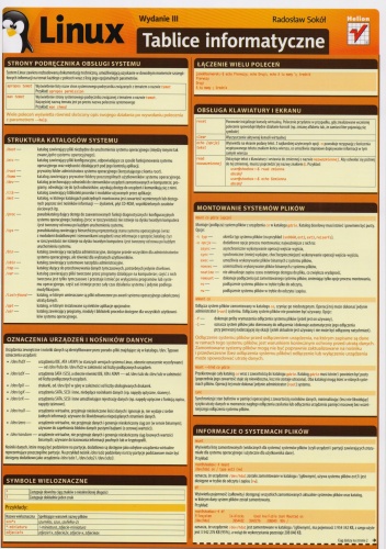 Tablice informatyczne. Linux - Radosław Sokół