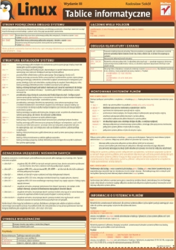 Tablice informatyczne. Linux. Wydanie III - Radosław Sokół