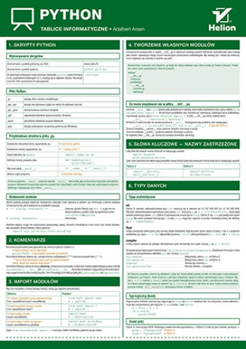 Tablice informatyczne. Python - Arsen Adalbert