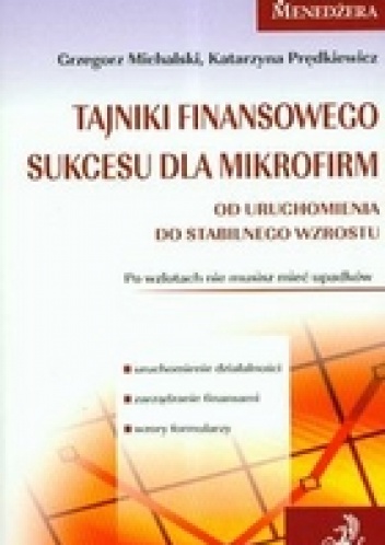Tajniki finansowego sukcesu dla mikrofirm - Grzegorz Michalski