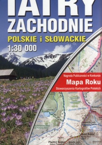 Tatry Zachodnia Polskie i Słowackie 1:30 000, mapa turystyczna laminowana
