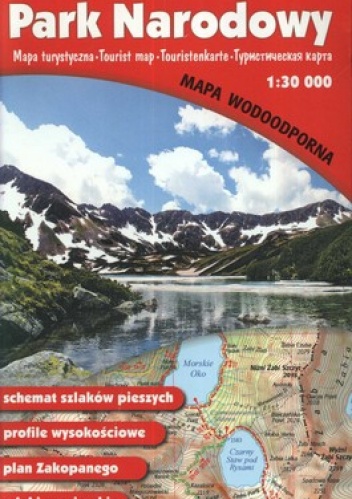 Tatrzański Park Narodowy. Mapa turystyczna. 1:30 000