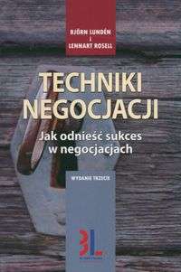 Techniki negocjacji - Lennart Rosell, Björn Lundén