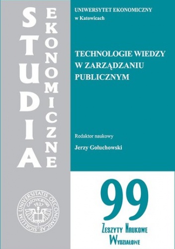Technologie wiedzy w zarządzaniu publicznym. SE 99 - Jerzy Gołuchowski