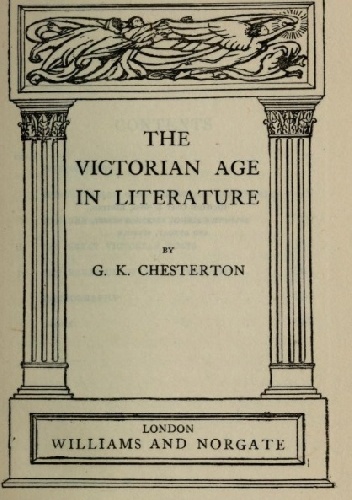 The Victorian Age in Literature - Gilbert Keith Chesterton