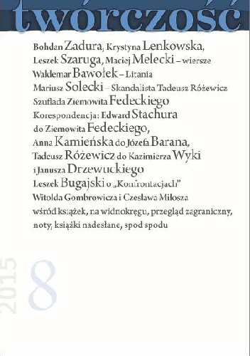 TWÓRCZOŚĆ nr 8 - 2015 - Redakcja miesięcznika Twórczość
