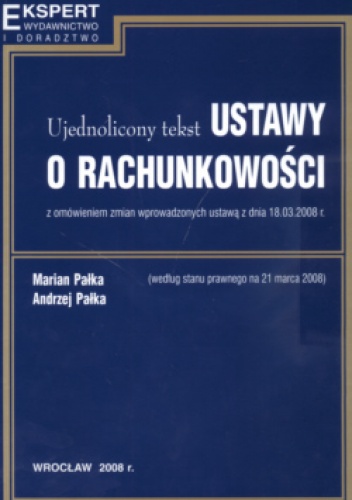 Ujednolicony tekst ustawy o rachunkowości