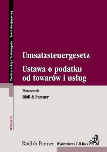 Ustawa o podatku od towarów i usług. Umsatzsteuergesetz - praca zbiorowa