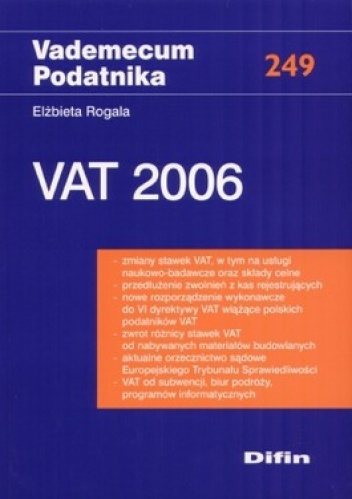 VAT 2006 - Elżbieta Rogala