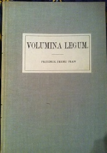 Volumina Legum Przedruk zbioru praw TOM II.