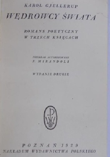 Wędrowcy świata - Karl Gjellerup