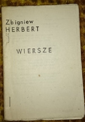 Wiersze - Zbigniew Herbert