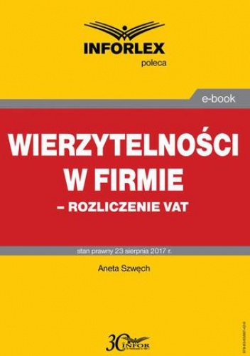 Wierzytelności w firmie  rozliczenie VAT - Szwęch Aneta