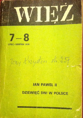Więź 7-8 lipiec sierpień 1979 - praca zbiorowa