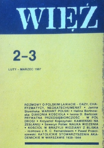 Więź nr 2-3 (340-341) luty- marzec 1987 - praca zbiorowa