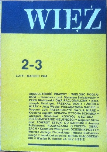 Więź nr 2-3(304-305), luty - marzec 1984 - praca zbiorowa