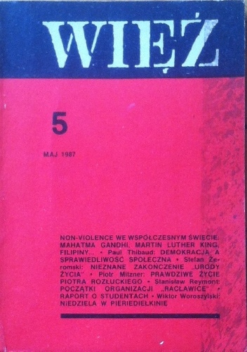 Więź nr 5 (343) maj 1987 - praca zbiorowa