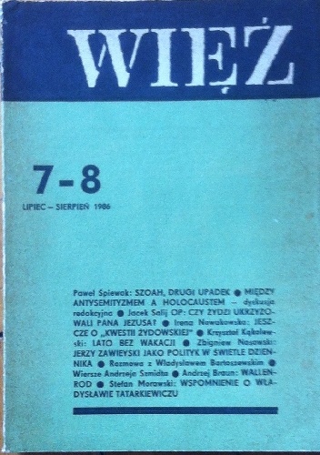 Więź nr 7-8 (333-334) lipiec-sierpień 1986 - praca zbiorowa