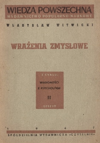 Wrażenia zmysłowe - Władysław Witwicki
