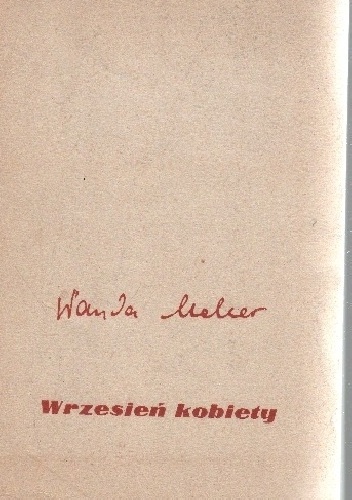 Wrzesień kobiety - Wanda Melcer- Rutkowska