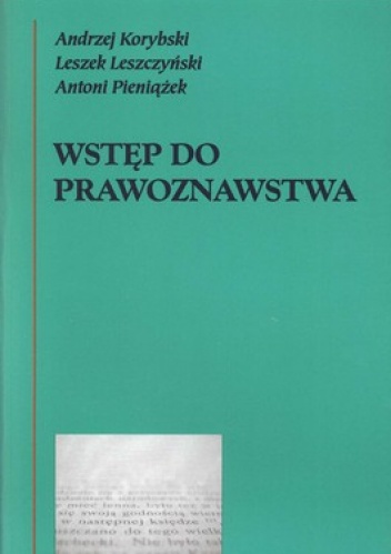 Wstęp do prawoznawstwa