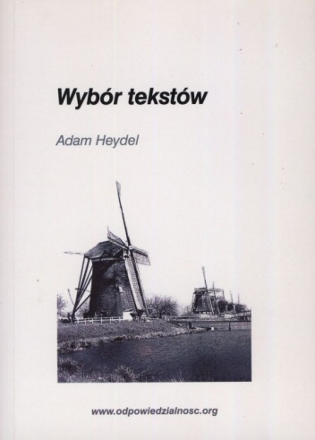 Wybór tekstów - Adam Heydel