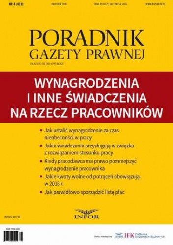 Wynagrodzenia i inne świadczenia  klasyfikacja i rozliczanie