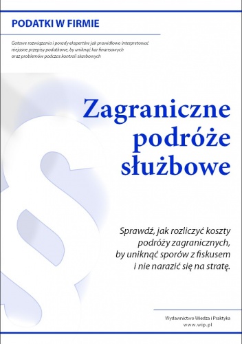 zagraniczne podróże służbowe pracowników - e-book - Joanna Wasilewska