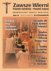 Zawsze wierni, listopad-grudzień 2000 - Redakcja pisma Zawsze wierni
