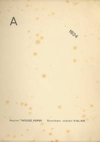 "A" - Tadeusz Peiper