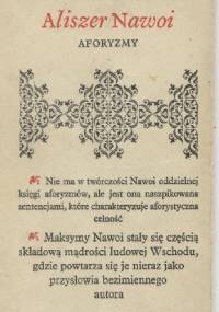 Aforyzmy - Ali Szer Nawoi