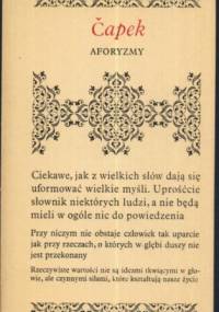 Aforyzmy - Karel Čapek
