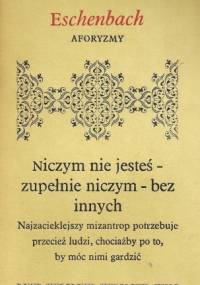 Aforyzmy - Marie von Ebner-Eschenbach