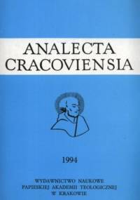 Analecta Cracoviensia 1994. Tom 26 - praca zbiorowa