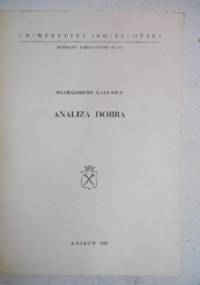 Analiza dobra - Włodzimierz Galewicz