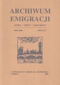 Archiwum Emigracji tom 3 - praca zbiorowa