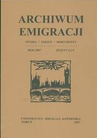 Archiwum Emigracji tom 9 - Mirosław Adam Supruniuk, Stefania Kossowska