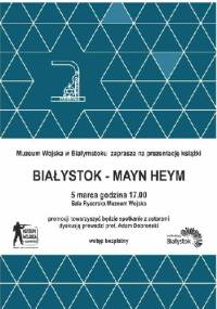 Białystok - Mayn Heym - Daniel Boćkowski
