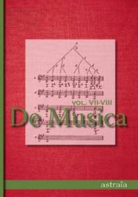 De Musica. Vol. VII-VIII