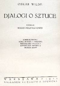 Djalogi o sztuce - Oscar Wilde