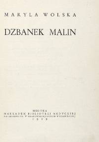 Dzbanek malin - Maryla Wolska