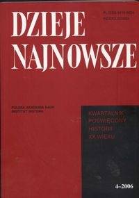 Dzieje najnowsze 4/2006 - Tadeusz Wolsza