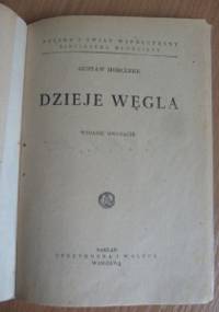 Dzieje węgla - Gustaw Morcinek